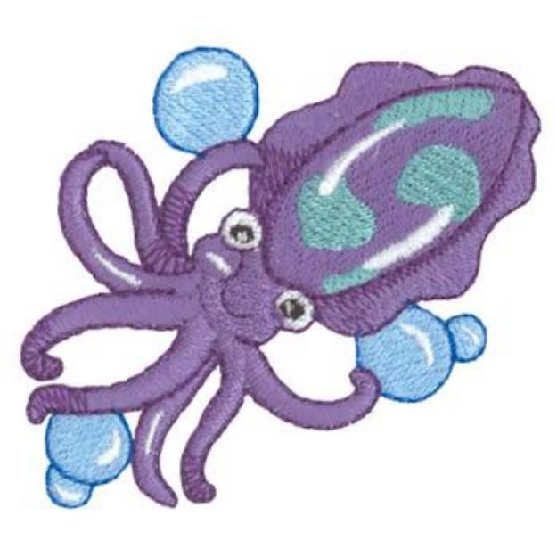 Picture of Squid Machine Embroidery Design