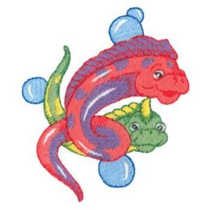 Picture of Eels Machine Embroidery Design