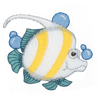 Angel Fish Machine Embroidery Design