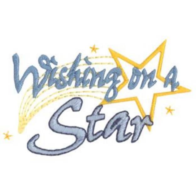 Picture of Wishing On A Star Machine Embroidery Design