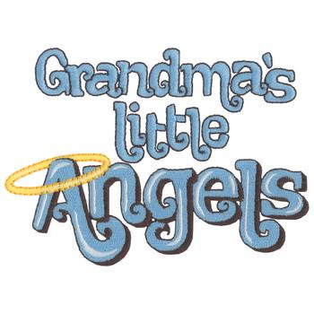 Grandmas Little Angels Machine Embroidery Design
