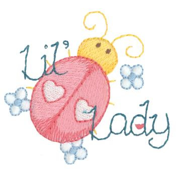 Lil Lady Machine Embroidery Design