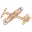 Picture of Balsa Wood Airplane Machine Embroidery Design