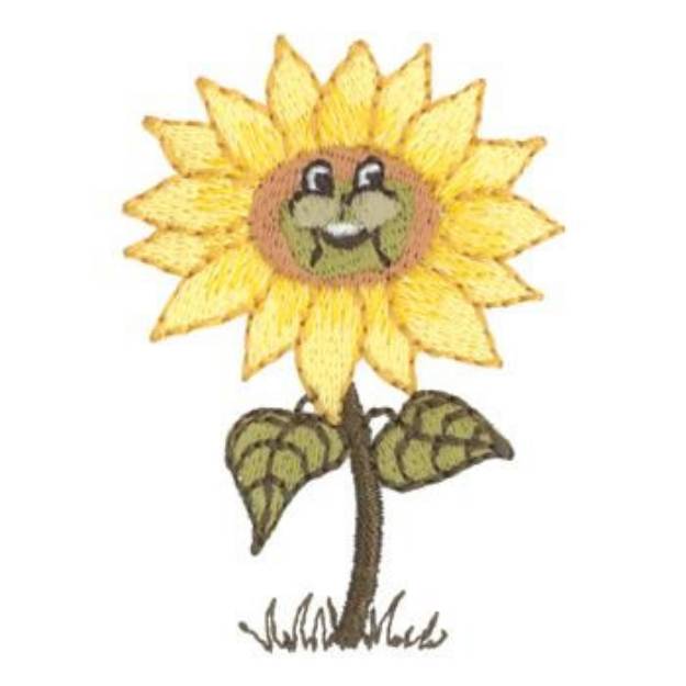 Picture of Sunflower Machine Embroidery Design
