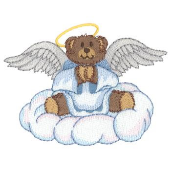 Bear Angel Machine Embroidery Design