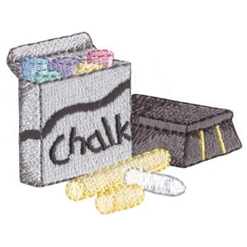 Chalk Machine Embroidery Design