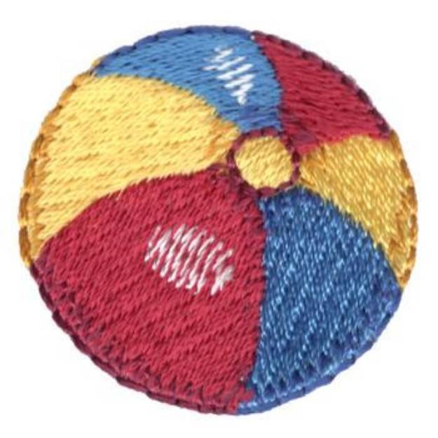 Picture of Beach Ball Machine Embroidery Design