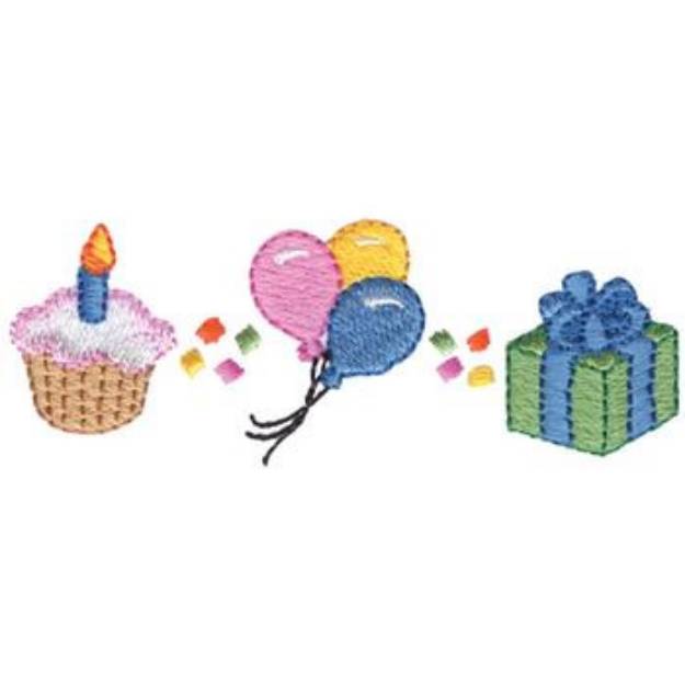 Picture of Childs Birthday Machine Embroidery Design