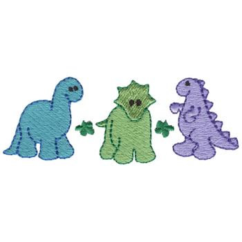 Little Dinosaurs Machine Embroidery Design