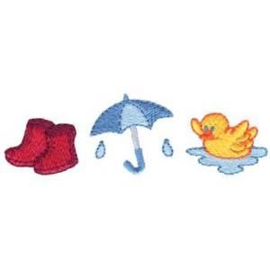 Picture of Rainy Day Machine Embroidery Design