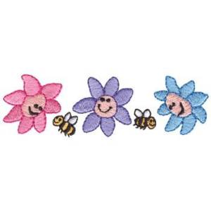 Picture of Childrens Flowers Machine Embroidery Design
