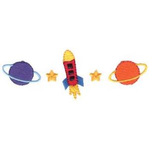 Picture of Childrens Space Machine Embroidery Design