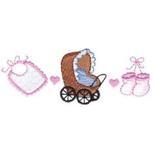 Picture of Baby Buggy Machine Embroidery Design