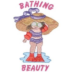 Picture of Bathing Beauty Machine Embroidery Design
