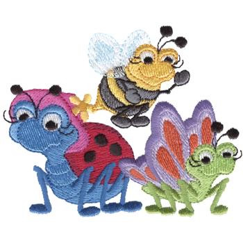 Ladybug & Friends Machine Embroidery Design
