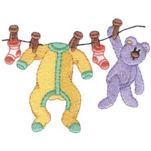 Picture of Clothesline Machine Embroidery Design