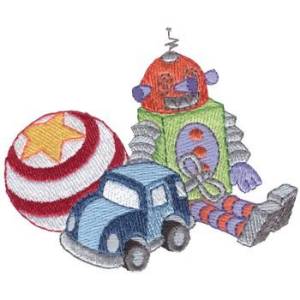 Picture of Boy Toys Machine Embroidery Design