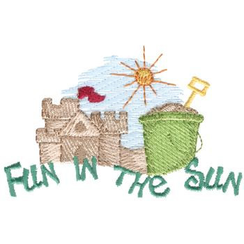 Fun In The Sun Machine Embroidery Design