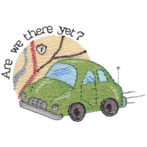 Picture of Are We There Yet? Machine Embroidery Design