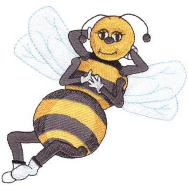 Picture of Lazy Bee Machine Embroidery Design