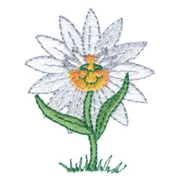 Picture of Daisy With Face Machine Embroidery Design