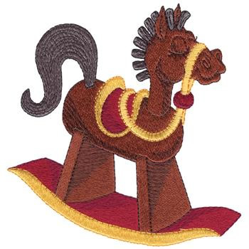 Rocking Horse Machine Embroidery Design