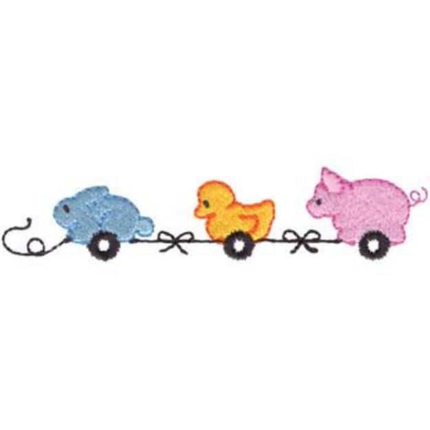 Picture of Baby Pull Toys Machine Embroidery Design