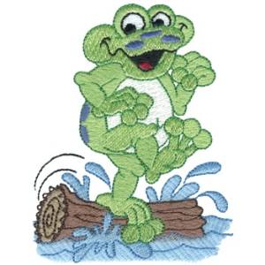 Picture of Frogger-size Machine Embroidery Design