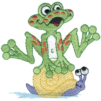 Leap frog Machine Embroidery Design