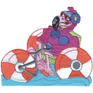 Picture of Water Trike Flamingo Machine Embroidery Design