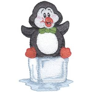 Picture of Ice Cube Penguin Machine Embroidery Design