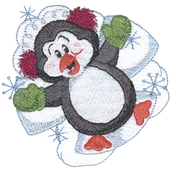 Making Snow Angels Machine Embroidery Design