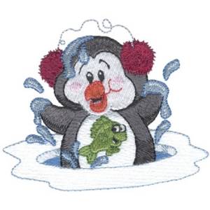 Picture of Playing In Water Machine Embroidery Design