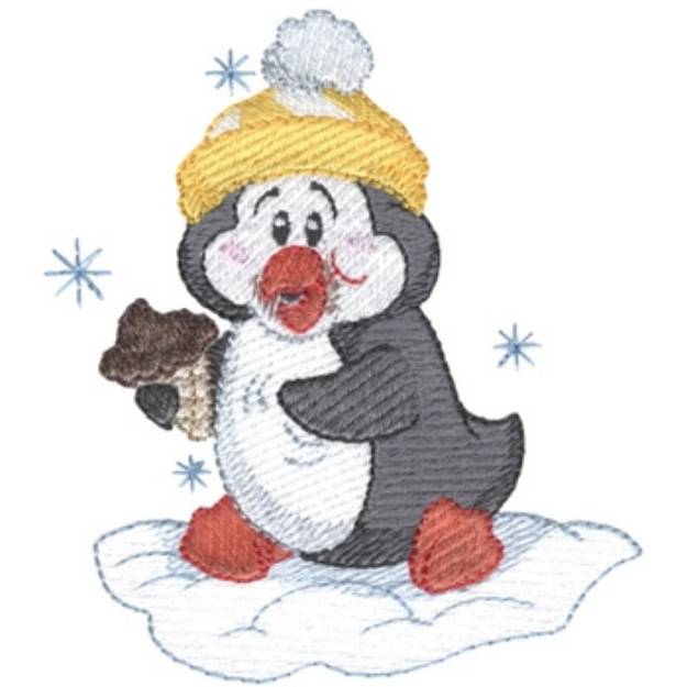 Picture of Eating Ice Cream Machine Embroidery Design