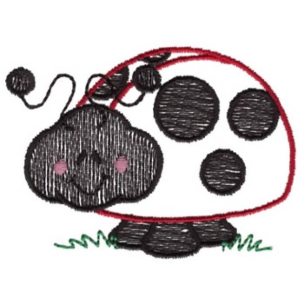 Picture of Lady Bug Machine Embroidery Design