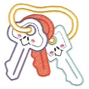 Picture of Toy Keys Machine Embroidery Design