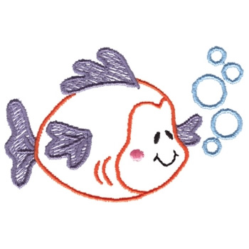 Fish Machine Embroidery Design