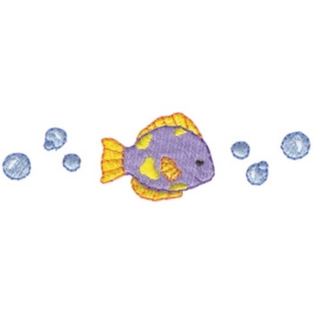Picture of Fish & Bubbles Machine Embroidery Design