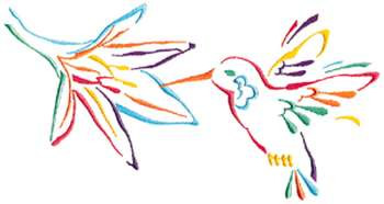 Small Hummingbird Machine Embroidery Design