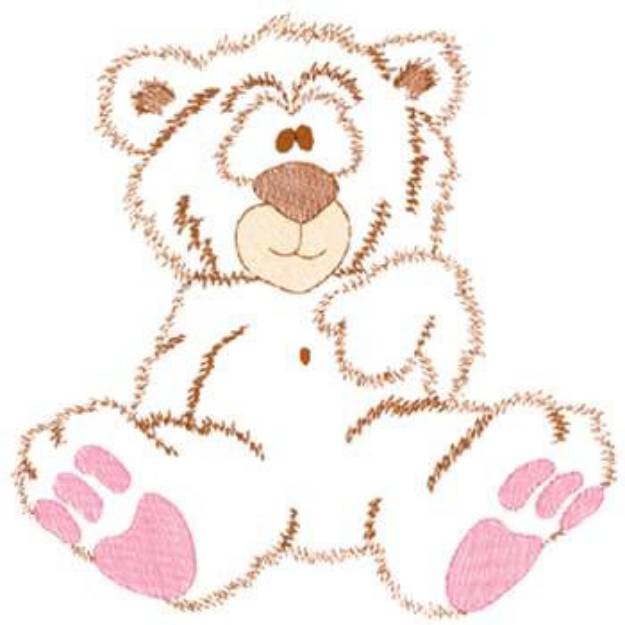 Picture of Small Teddy Machine Embroidery Design