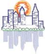 Picture of Small Skyline Machine Embroidery Design