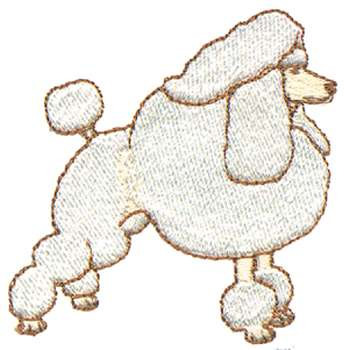 Poodle Machine Embroidery Design