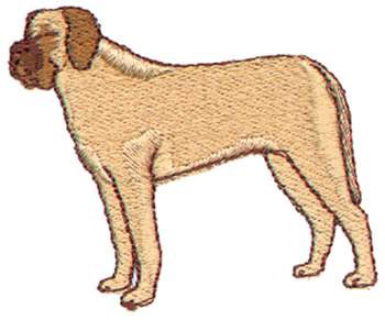 Mastiff Machine Embroidery Design