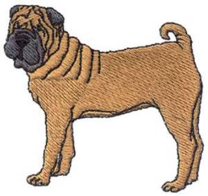 Picture of Chinese Shar pei Machine Embroidery Design