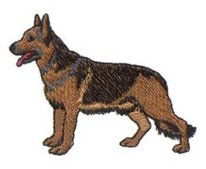 Picture of German Shepherd Machine Embroidery Design