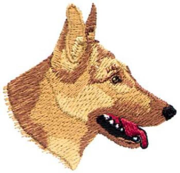 Picture of German Shepherd Head Machine Embroidery Design