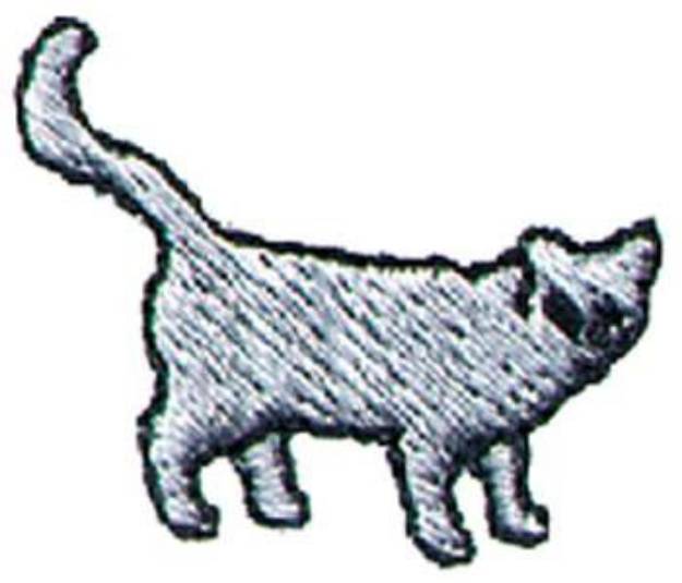 Picture of 1 Inch Cat Machine Embroidery Design