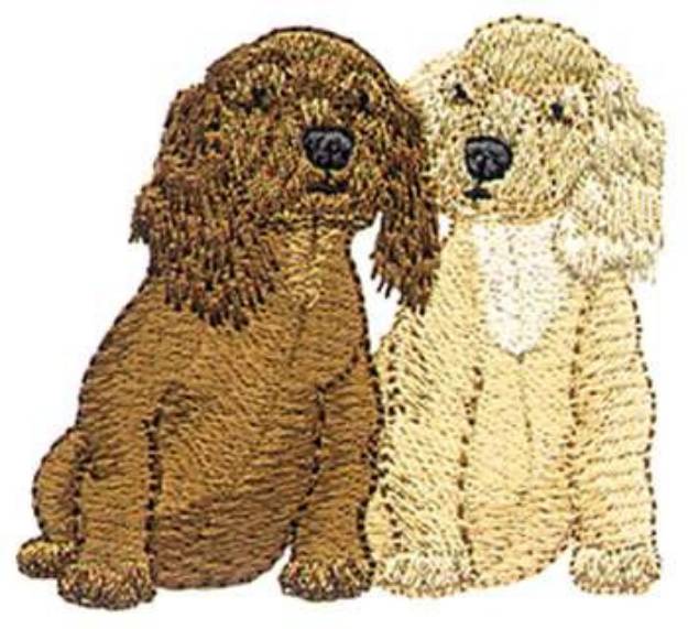 Picture of Puppies Machine Embroidery Design