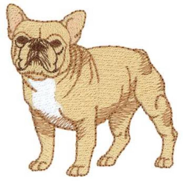 Picture of French Bulldog Machine Embroidery Design