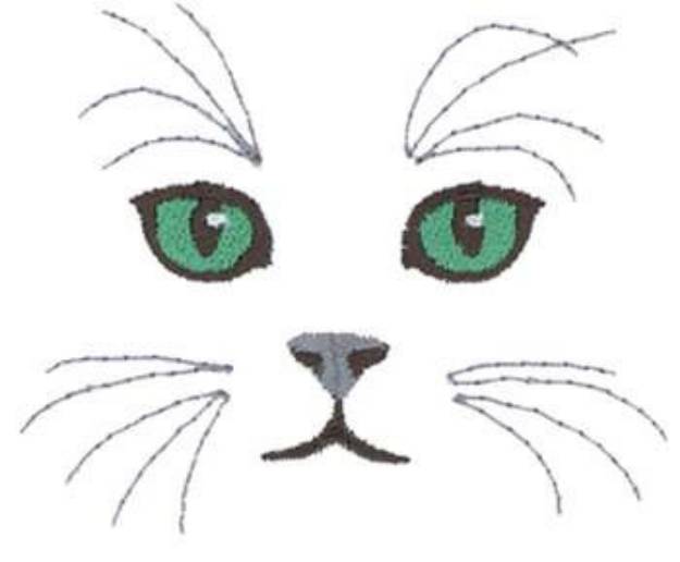 Picture of Cat Eyes Machine Embroidery Design